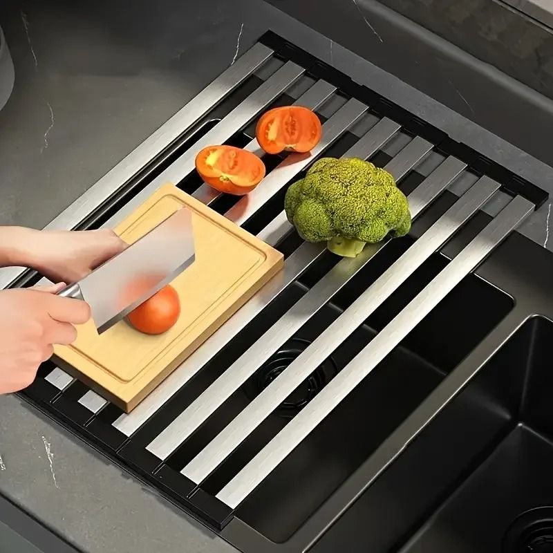 Stainless Steel Over Sink Dish Rack for Kitchen Drying