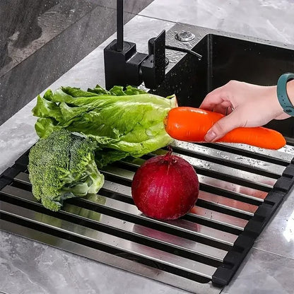 Stainless Steel Over Sink Dish Rack for Kitchen Drying