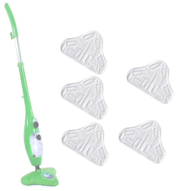 5PCS Steam Mop Replacement Pads for H2O X5 Triangle Steam Cleaners