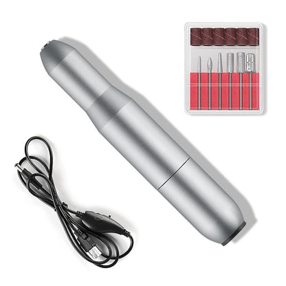 Portable Electric Nail Drill & USB Nail Polisher for Manicure and Pedicure Care