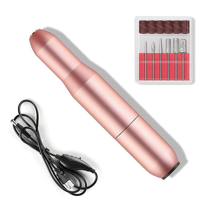 Portable Electric Nail Drill & USB Nail Polisher for Manicure and Pedicure Care
