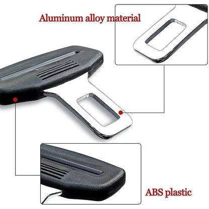 Universal Car Seat Belt Lock Tongue Replacement Buckle for Cars, Buses & Forklifts