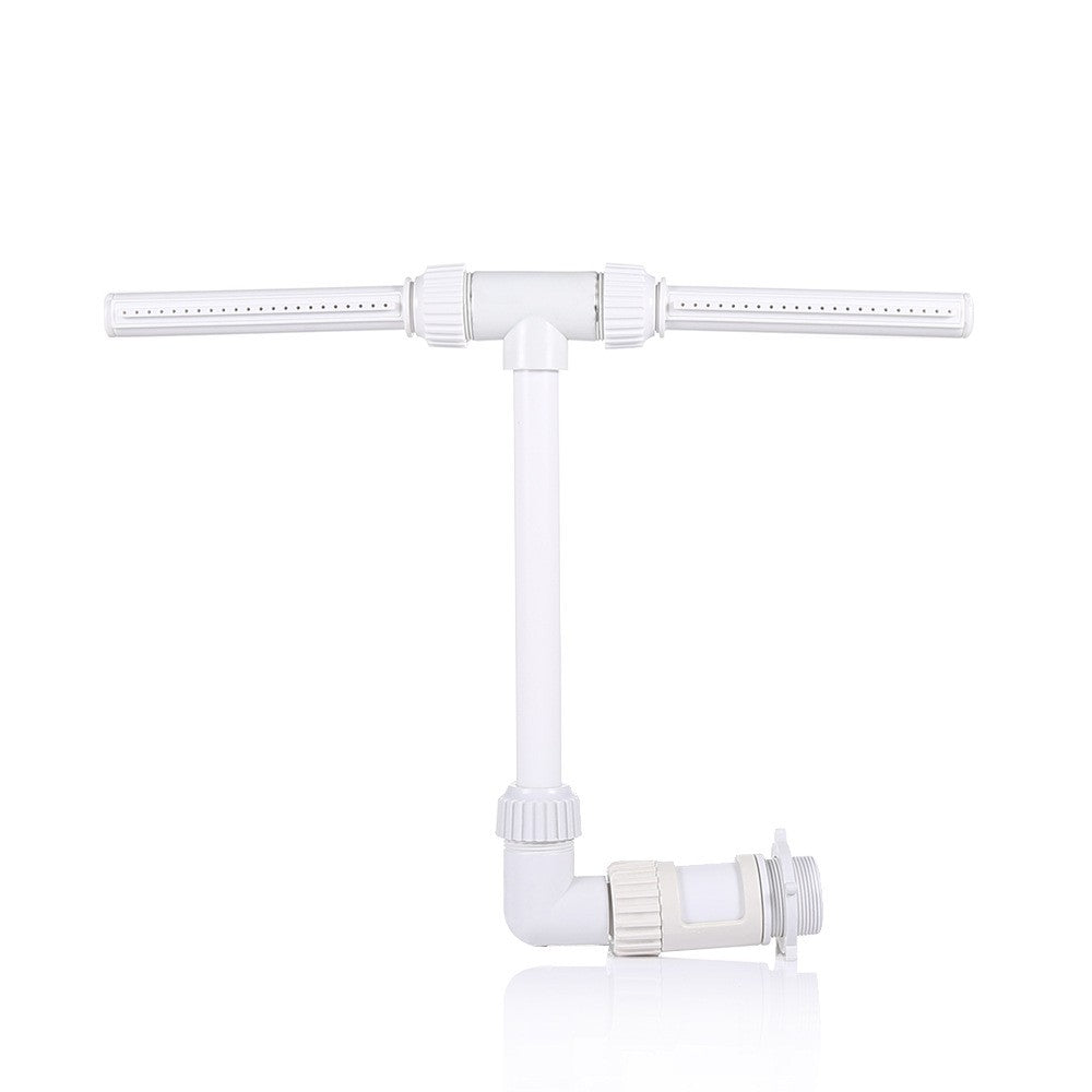 Adjustable Dual Spray Pool Fountain Waterfall Sprinkler for Above Ground and In Ground Pools
