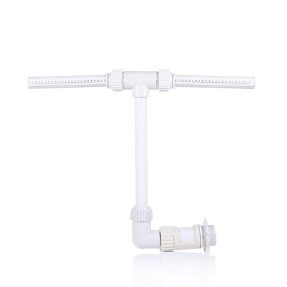 Adjustable Dual Spray Pool Fountain Waterfall Sprinkler for Above Ground and In Ground Pools
