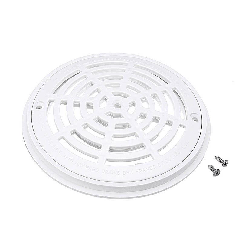 White Pool Main Drain Cover for In Ground Swimming Pools