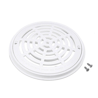 White Pool Main Drain Cover for In Ground Swimming Pools