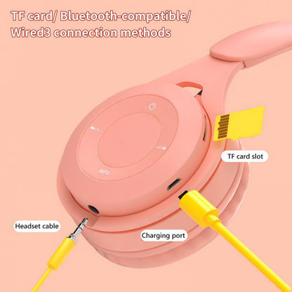 Macaron Wireless Bluetooth Gaming Headphones with Mic & Stereo Sound