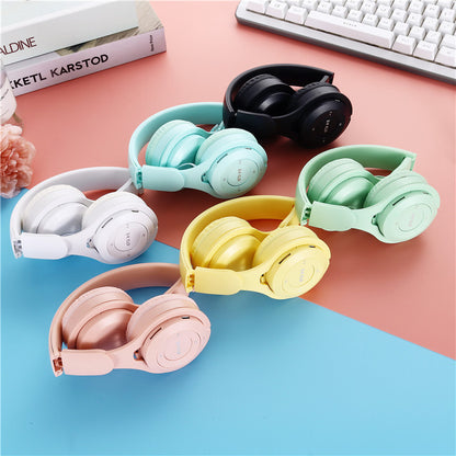 Macaron Wireless Bluetooth Gaming Headphones with Mic & Stereo Sound