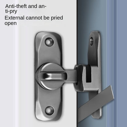 SecureFlip 90°/180° Barn Door Lock & Sliding Door Latch for Home Security