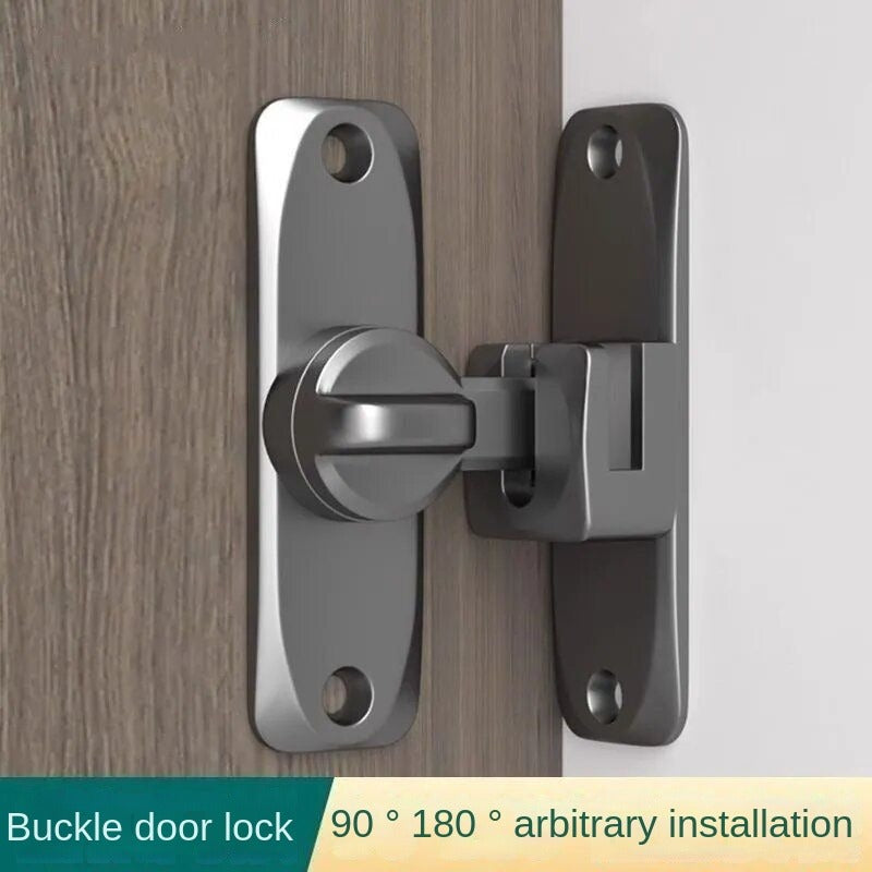 SecureFlip 90°/180° Barn Door Lock & Sliding Door Latch for Home Security