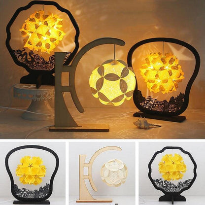 DIY Paper Carving Lamp, Handmade Shadow Light Lamp USB Night Light Decor