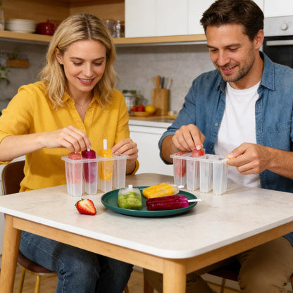 Frozen Treats Cavity Ice Pop Mold Reusable Dessert Bar Maker