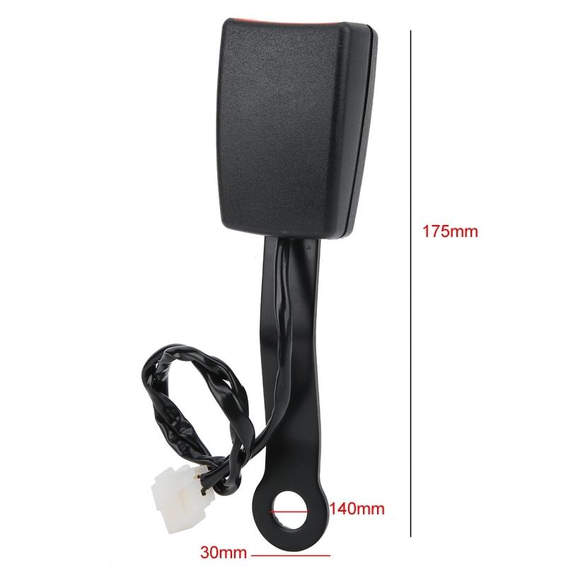 Universal Seat Belt Buckle Replacement with Alarm Wire Base for Safe & Reliable Driving