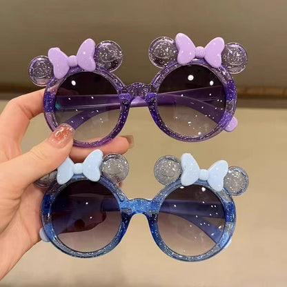 Sparkle Bow Princess Kids Sunglasses Crystal Cartoon Fashion Shades for Girls