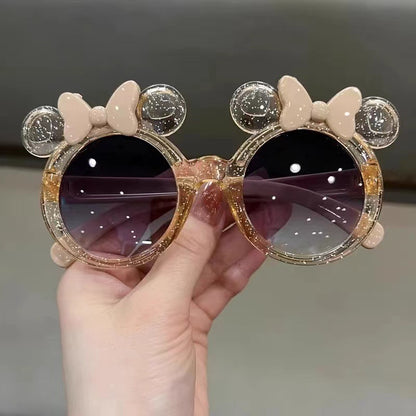 Sparkle Bow Princess Kids Sunglasses Crystal Cartoon Fashion Shades for Girls