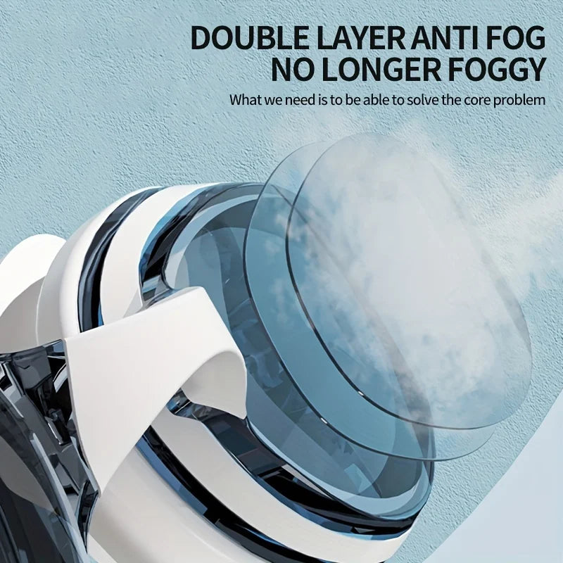 Aqua Vision Anti Fog Swim Goggles with UV Protection & Leakproof Comfort Fit