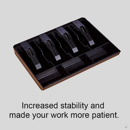 Durable ABS Four Frame Cash Register Insert Tray Cash Drawer Organizer Coin Storage Box