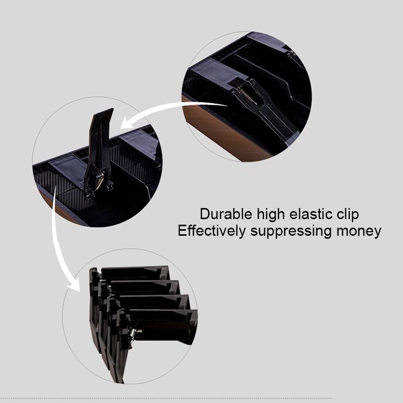 Durable ABS Four Frame Cash Register Insert Tray Cash Drawer Organizer Coin Storage Box