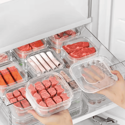 FreshKeep Meat Storage Containers – Freezer & Refrigerator Food Preservation Boxes