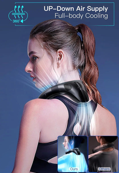 Wearable Neck Air Conditioner Portable Cooling Fan