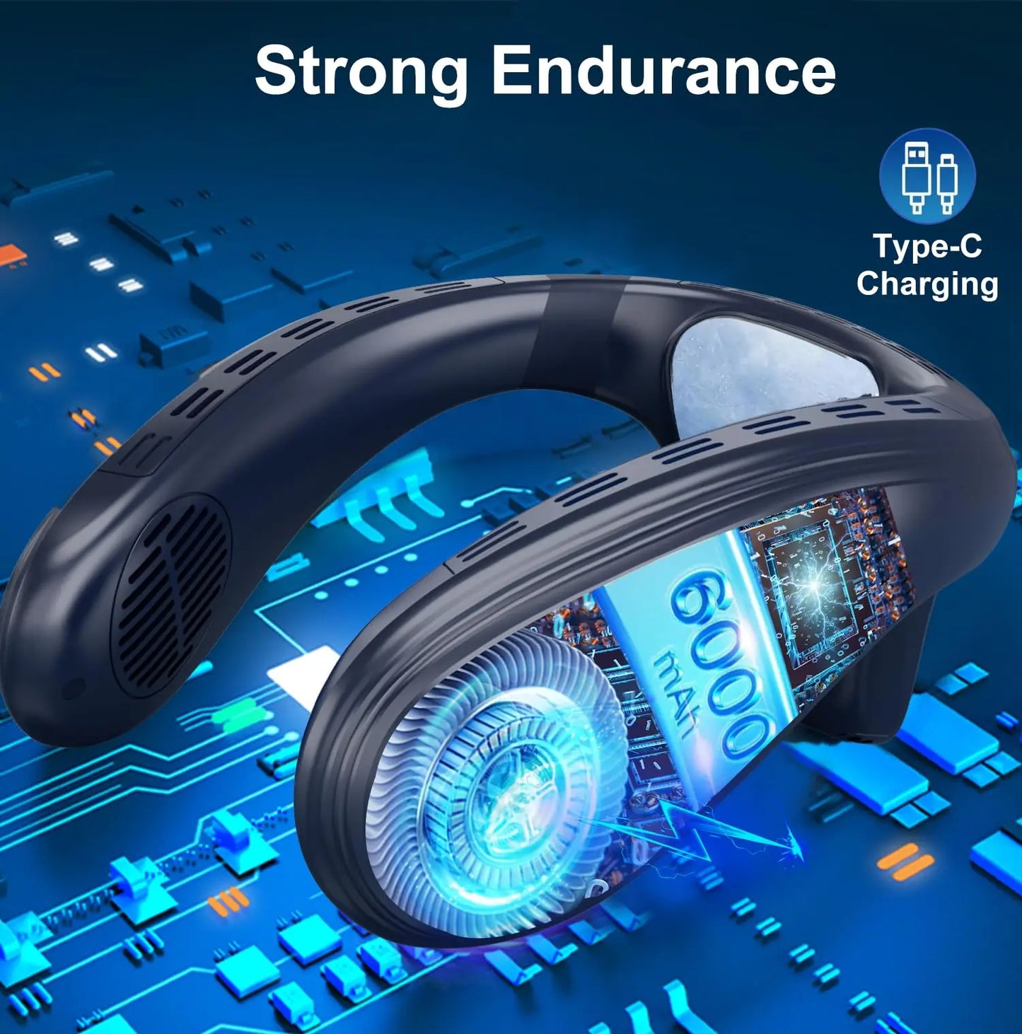 Wearable Neck Air Conditioner Portable Cooling Fan