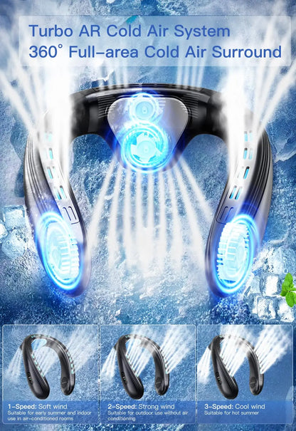 Wearable Neck Air Conditioner Portable Cooling Fan