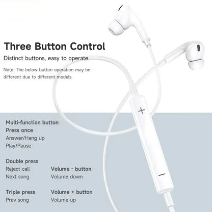 Lightning Earphones for iPhone Wired In Ear Headphones with Mic Apple Compatible
