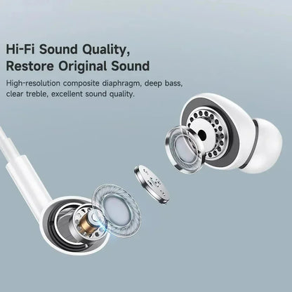 Lightning Earphones for iPhone Wired In Ear Headphones with Mic Apple Compatible
