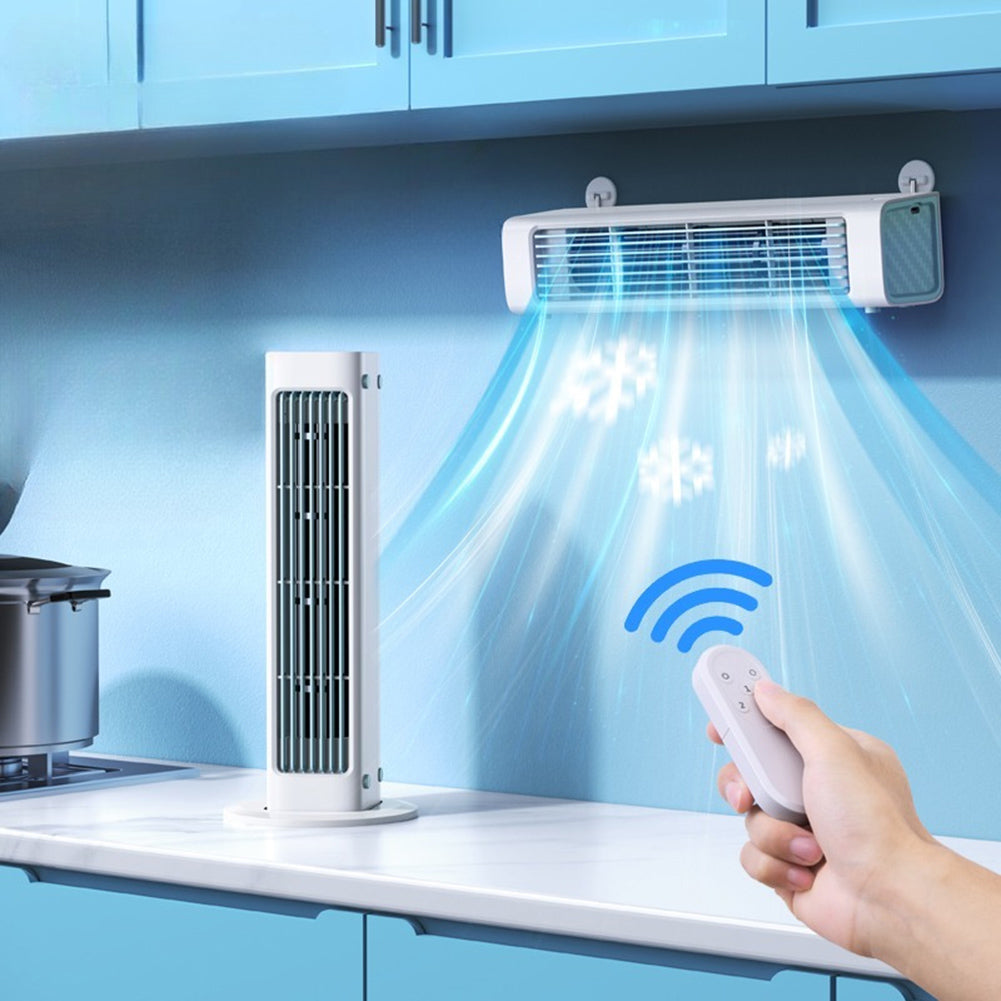 Wall Mounted Bladeless Wall Fan with Silent Strong Airflow for Home & Office Cooling