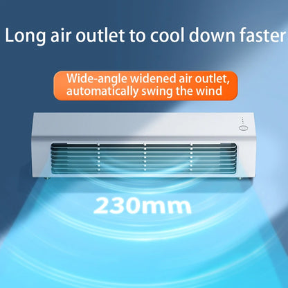 Wall Mounted Bladeless Wall Fan with Silent Strong Airflow for Home & Office Cooling
