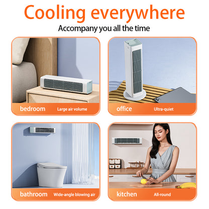 Wall Mounted Bladeless Wall Fan with Silent Strong Airflow for Home & Office Cooling