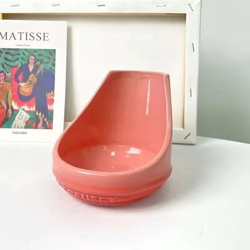 Ceramic Pot Lid & Spoon Rest Stand No-Drill Kitchen Organizer for Countertops