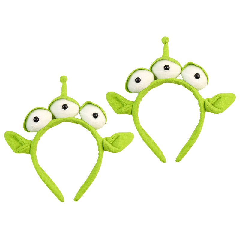 Three Eyed Alien Plush Headband Costume Accessory for Halloween Parties, Cosplay & Kids Dress-Up