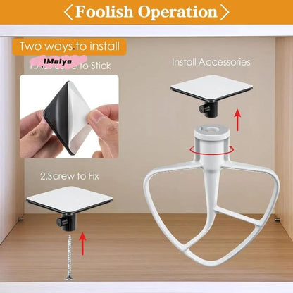 Stand Mixer Attachment Holder Hooks Set