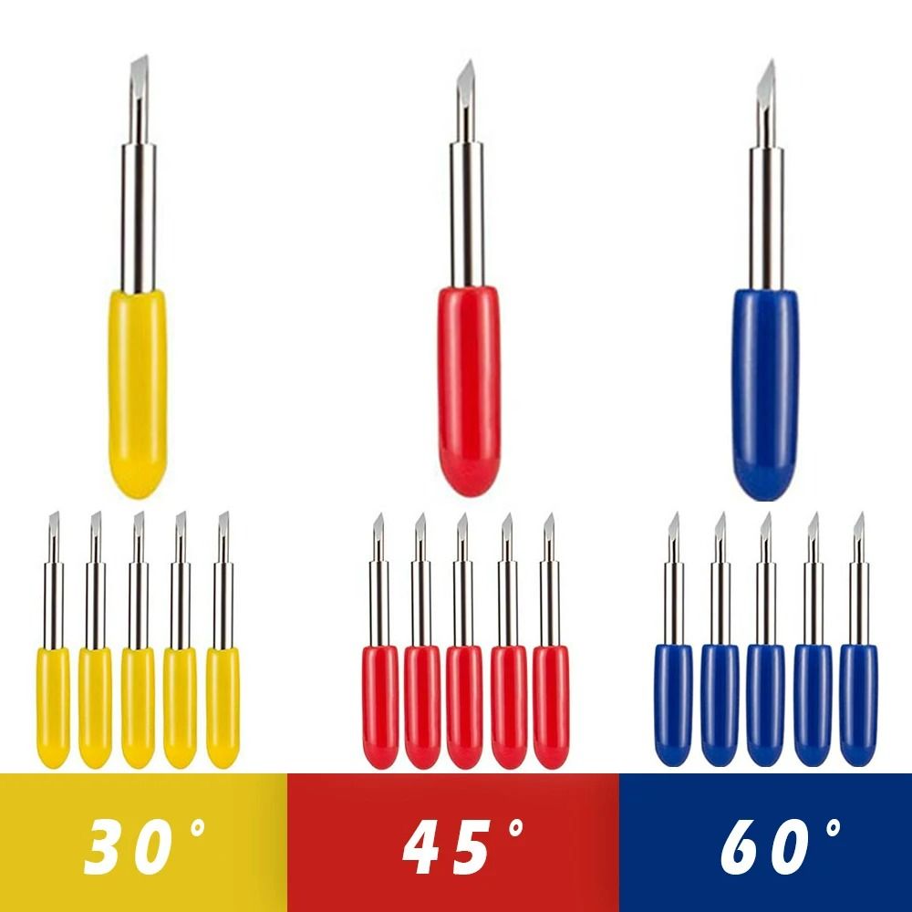 30° / 45° / 60° Multi-Angle Replacement Plotter Blades & Vinyl Cutter Knife Set
