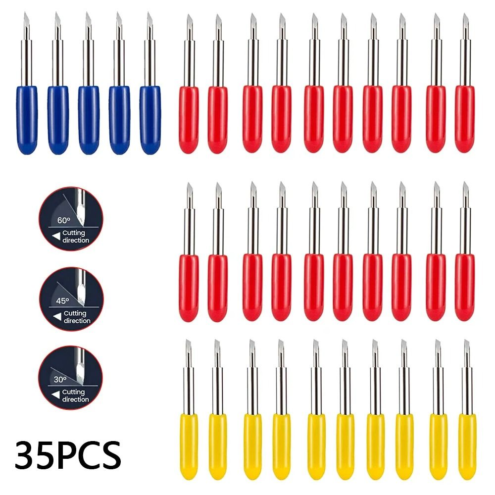 30° / 45° / 60° Multi-Angle Replacement Plotter Blades & Vinyl Cutter Knife Set