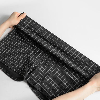 Plaid Cotton Boxer Shorts Set Mens Loose Boxers for Sleep & Everyday Wear