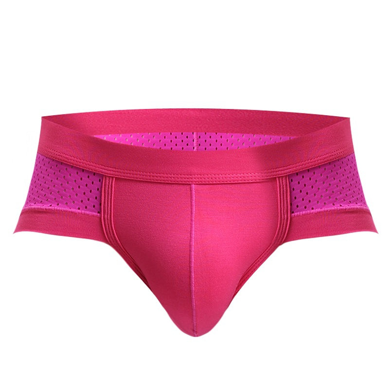 Mesh Boxer Briefs for Men Quick Dry Low Rise Seamless Underwear