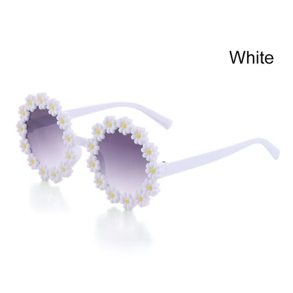 Daisy Flower Kids Sunglasses UV Protection Round Party Shades