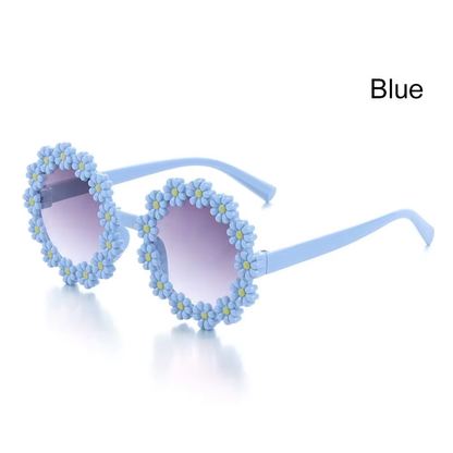 Daisy Flower Kids Sunglasses UV Protection Round Party Shades
