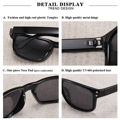 Polarized Square Sunglasses UV for Men & Women Outdoor Driving Eyewear