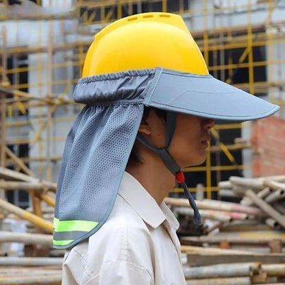 Reflective Mesh Hard Hat Sun Shade Neck Shield for Outdoor Work