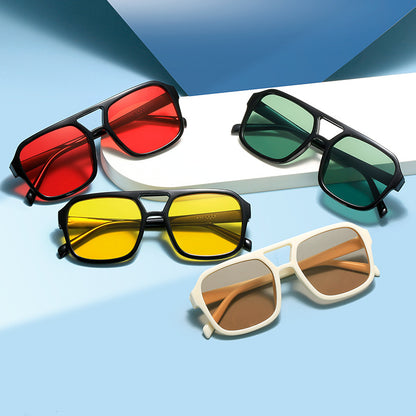 Vintage Round Square Anti Glare Sunglasses for Men & Women