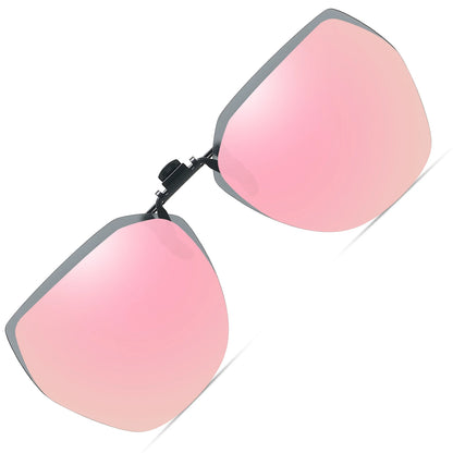 Flip Up Polarized Clip On Sunglasses for Prescription Glasses UV Outdoor Lens