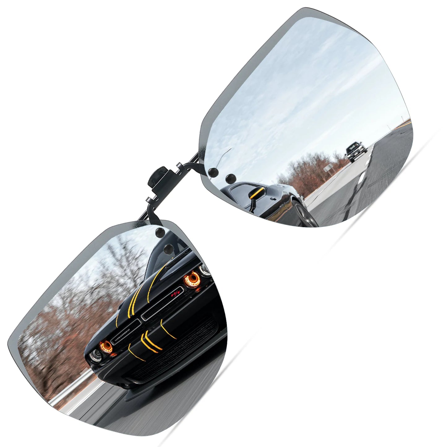 Flip Up Polarized Clip On Sunglasses for Prescription Glasses UV Outdoor Lens
