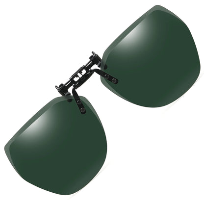 Flip Up Polarized Clip On Sunglasses for Prescription Glasses UV Outdoor Lens