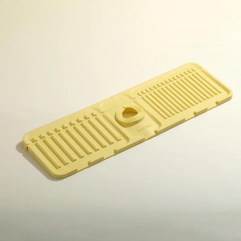 Silicone Faucet Splash Guard & Sink Drying Mat for Kitchen Counter Protection