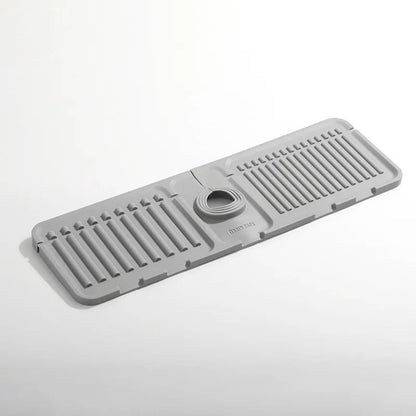 Silicone Faucet Splash Guard & Sink Drying Mat for Kitchen Counter Protection