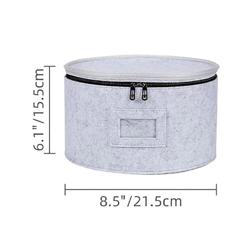 Felt Dish Storage Organizer for Plates, Cups & Spoons – Kitchen Storage Bag with Felt Dish Protector