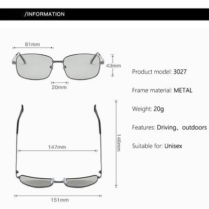 Photo chromic Polarized Driving Sunglasses for Men with Night Vision UV Protection